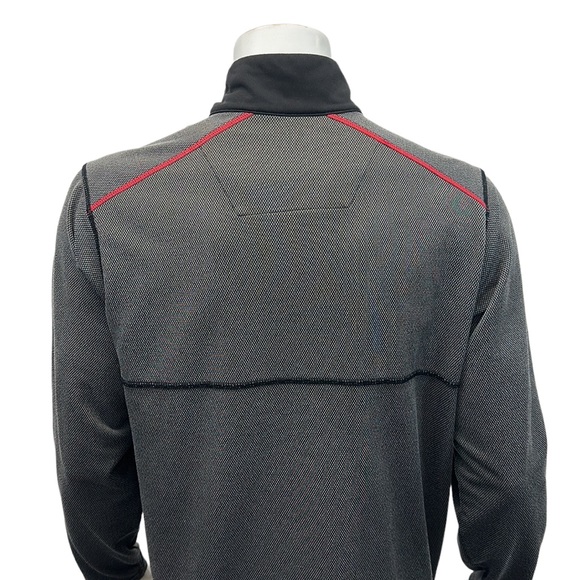 Atlanta Falcons NFL Gray Red Black Embroidered Pullover Jacket Antigua Large - Picture 9 of 12